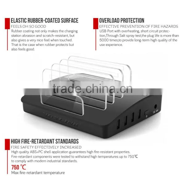 VOXLINK NEW 30W Bluetooth Wireless Speaker 4 Ports USB Charger Charging Station Dock photo-4