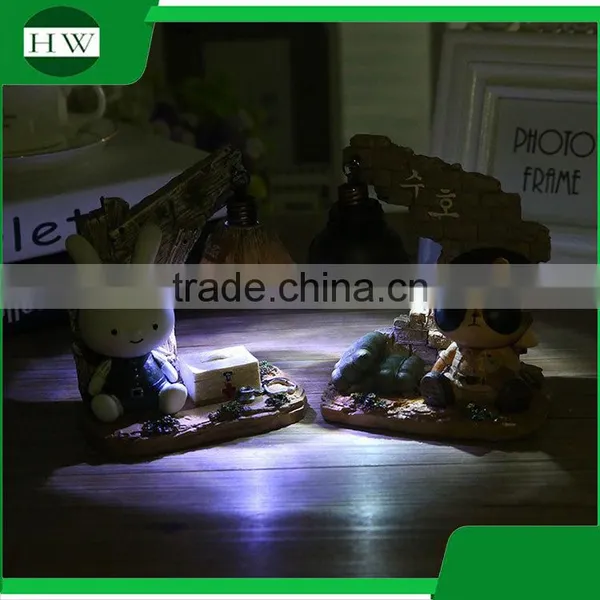 Resin Decorative Mini Cartoon Battery Animal Led Night Lamp Light photo-2