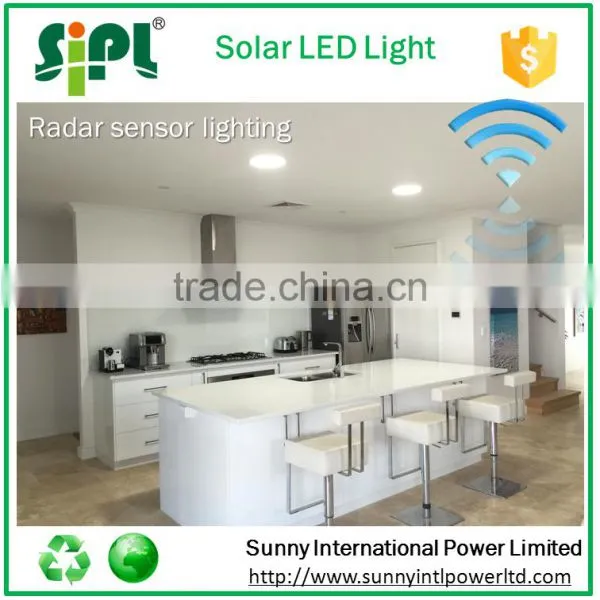 Radar Motion Sensor Included 15 Watt Solar Panel Powered Day & Night LED Downlight photo-4