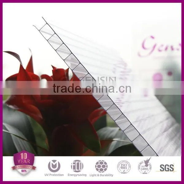 Factory Offered Transparent Color Easy Clean Hollow Polycarbonate Sheets 2100*5800/11800mm photo-2