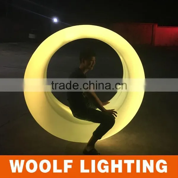 Outdoor Waterproof Wedding Theme Park Plastic LED Illuminated Swing photo-5