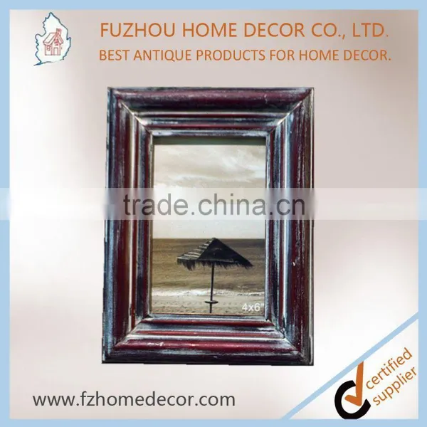 2017 Antique Finished Solid Wood Photo Frames Distressed With Colourful Painting photo-4