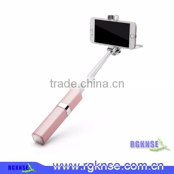 Good Quality Lipstick Style Selfie Stick Portable Lipstick Selfie Stick for Smart Phone photo-6