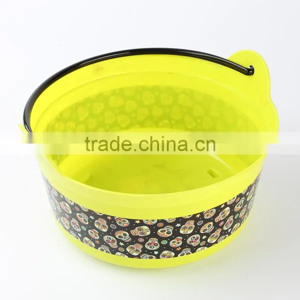 Halloween Plastic Skull Printing Bucket photo-3
