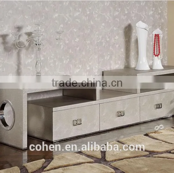 E121Morden Pictures Living Room Furniture Design With pu Cabinets photo-2
