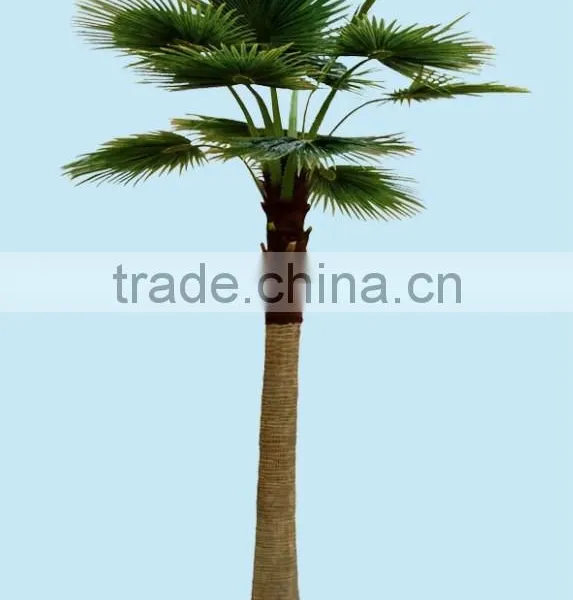 Home Garden Edging Decorative 5ft to 16ft Height Outdoor Artificial Green Plastic Palm Trees EDS06 0820 photo-4