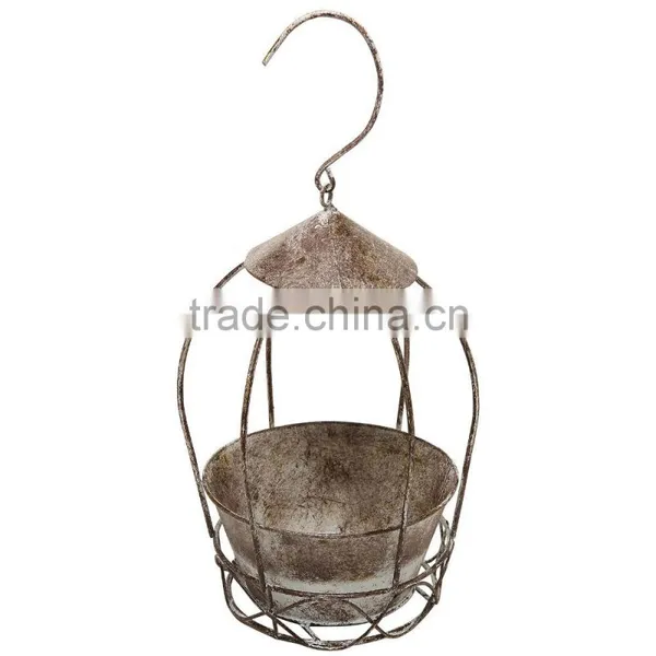 Rustic Style Freestanding / Hanging Brown Metal Flower Plant Pot Rack / Display Planter photo-3