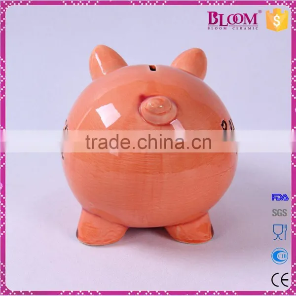 Factory Direct Sale Unique Pig Ceramic Money Box photo-3