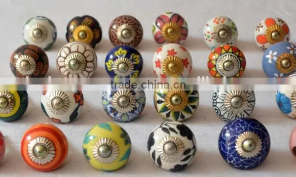 Latest Mix Design Unique Hand Painted Cabinet Knobs photo-3
