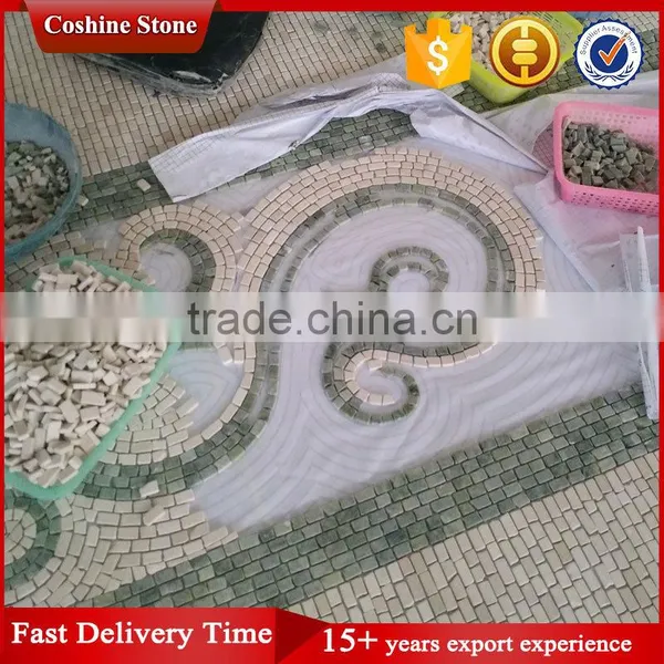 Interior Decorative Pattern Handwork Natural Marble Mosaic Tile Borders photo-3