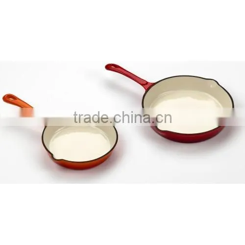 Enamel Coating Cast Iron Fry Pan
