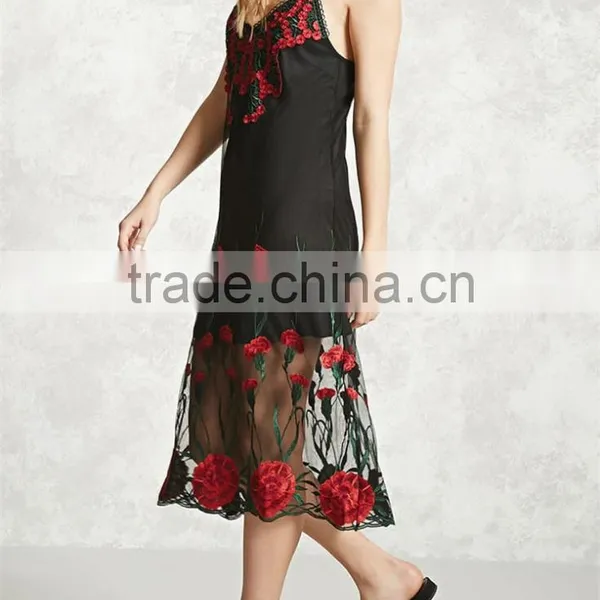 China Wholesale Fashion OEM Dresses Women Summer Women Mesh Dress photo-2