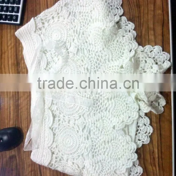 White Crochet Trousers photo-3