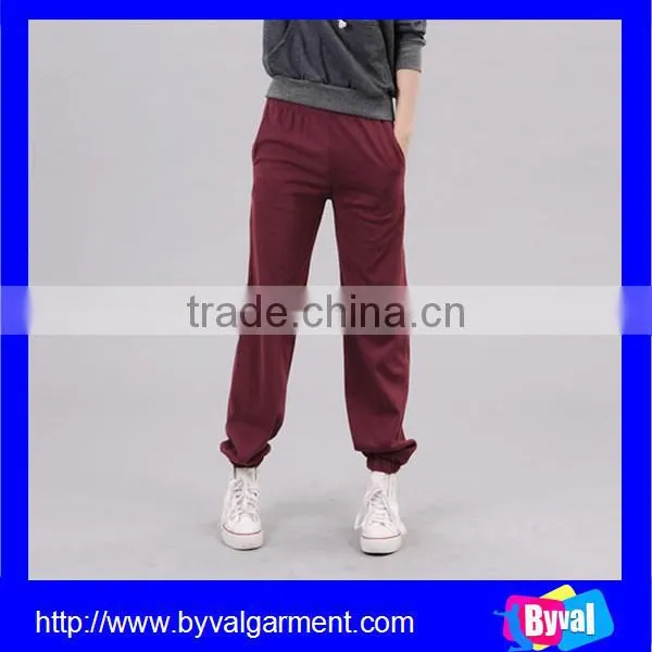 Womens Fashion Harem Sweat Pants Lady Plain Dance Harem Sweat Pants photo-5