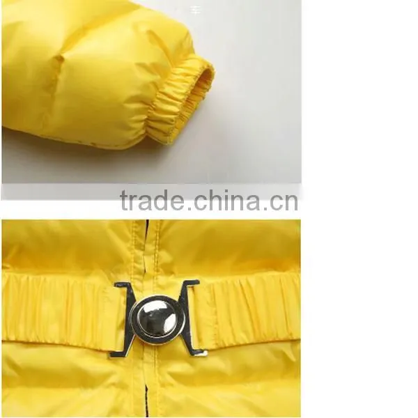 2016 Hot Saling Siamese Trousers Hoody Belt Kid Down Jacket photo-5