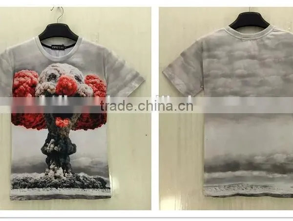 Hot Sales Good Qulaity Custom Men's 3d Printing T-shirt photo-3