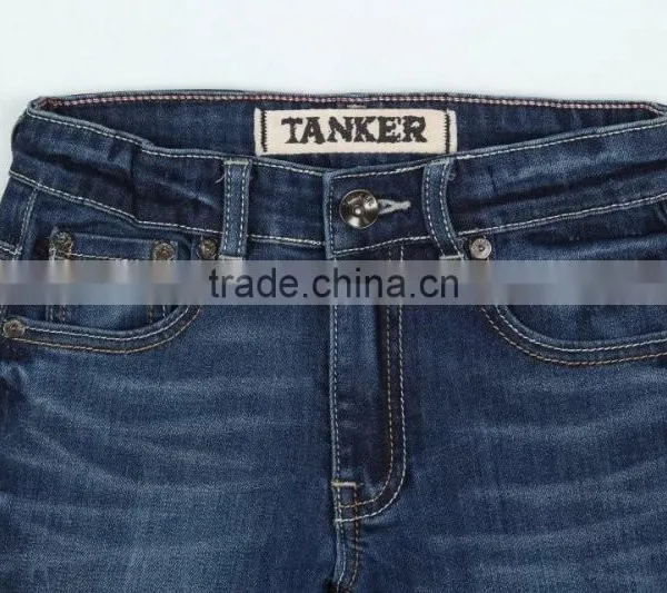Boys Light Blue OEM/Wholesale HIGH-END100% Cotton Jeans Kids Fashion Denim Jean photo-3