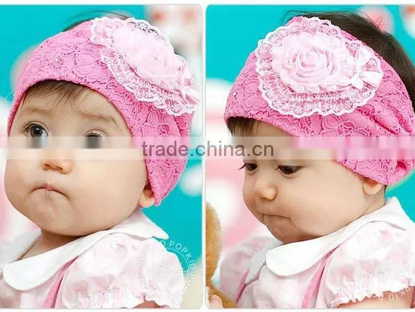 Head Flower Hair Band Cute Girls Headwear Baby Sunflower With Rhinestone Children's Hair Band
