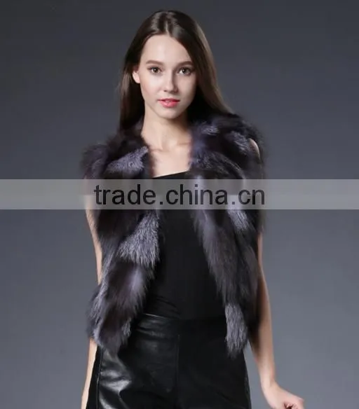 Fur Fox Small Vest Fox Fur Fur Vest Processing Custom