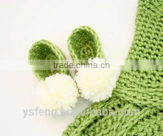 Fashion Kids Party Wear Baby Girl Crochet Sweater Dress Set photo-2