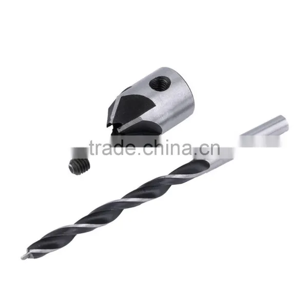 4 Pcs HSS Flute Countersink Drill Bit Set Screw Woodworking Chamfer Tool 3-6mm Hot Search photo-3