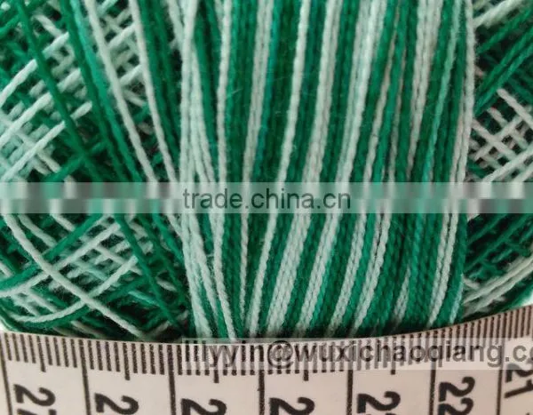 100% Mercerized Cotton / Egyptian Cotton ,reflective Knitting Yarn photo-4