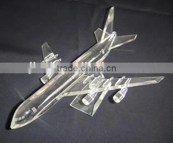 New Arrival Crystal Plane Model Crystal Airplane Aircraft Model photo-2