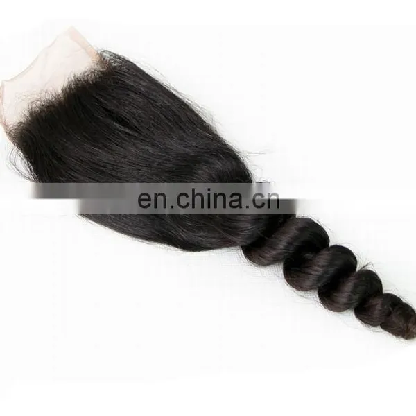 Fast Shipping Raw Brazilian Hair Loose Wave Brazilian Hair Closure photo-3