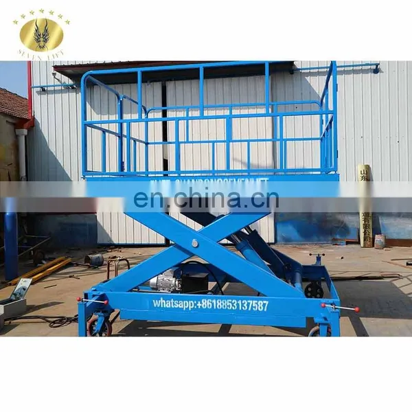 7LSJY Shandong SevenLift 1000KG 3m High Manual Electrical Power Hydraulic Scissor Heavy Duty Electric Hydraulic Lift Table photo-4