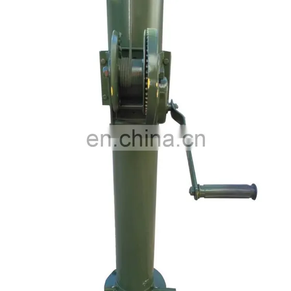 Freezing Conditions Portable Steel Winch up Field Mast for Sports Analysis Lighting Photography and Communications photo-3
