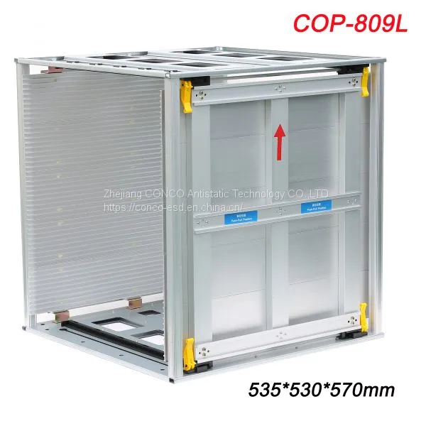 Factory Direct Sale SMT Esd Plastic Pcb Storage Rack,Antistatic Pcb Magazine Rack 355*315*580mm photo-3