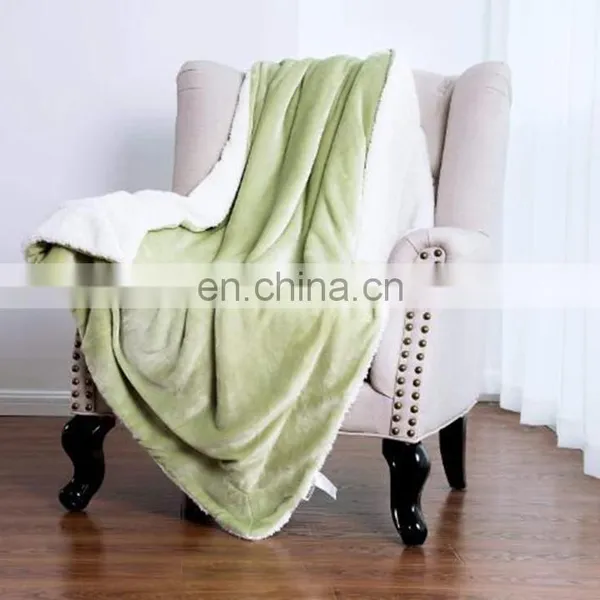Best Seller in Usa Knitted Warm Soft 100% Polyester Flannel Sherpa Fleece Throw Blanket for Winter China Suppliers