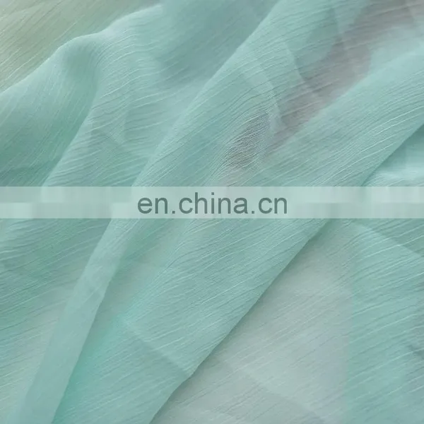 High Quality Plain Crepe Polyester Crinkle Chiffon Fabric Garment Fabricfor Dress photo-2