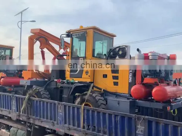 All-wheel-drive Pile Driving and Soil Drilling Machine for Concrete/ Soil Floor photo-1