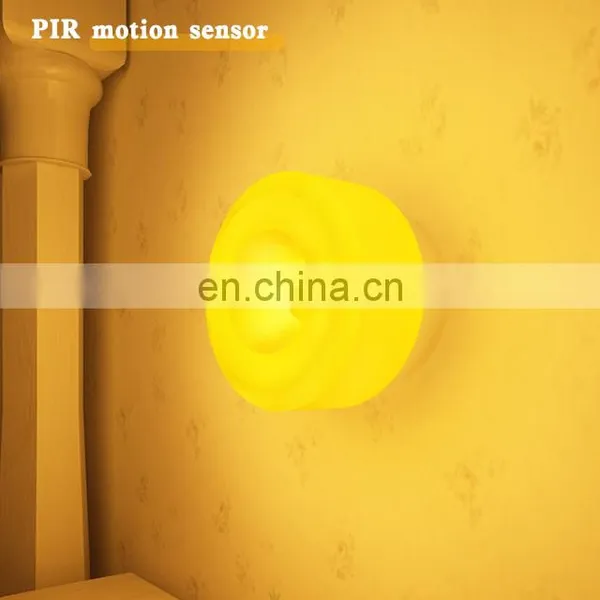 Factory Price Eye Caring Pir Human Induction Night Lamp Motion Sensor Wall Lamp Auto off Round Shape photo-3