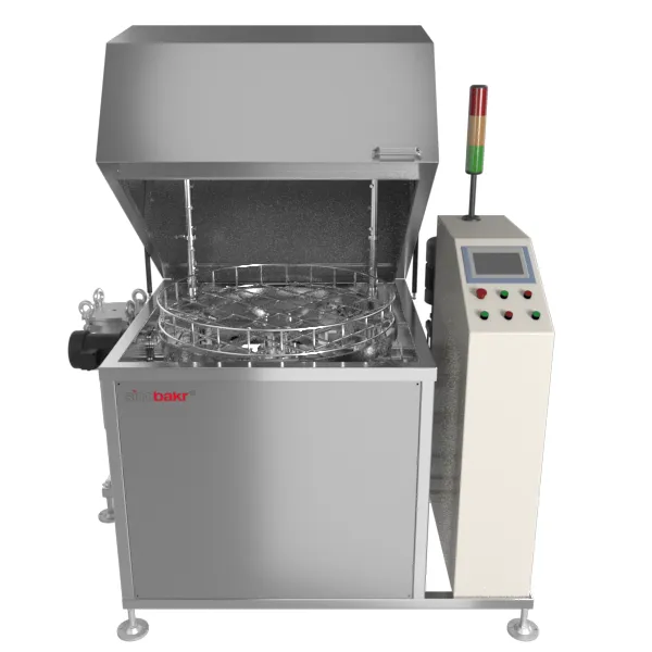 PLC Touching Screen Single Station Rotary Spray Cleaning Equipment photo-3