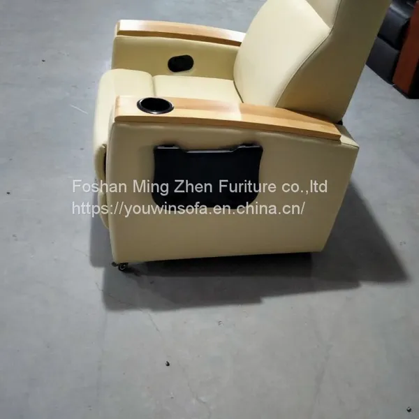 CHINA Public Leather Home Theater Sofa photo-2