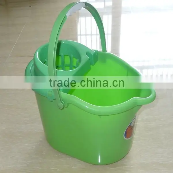 Plastic Cleaning Mop Bucket With Wringer Without Wheel photo-3