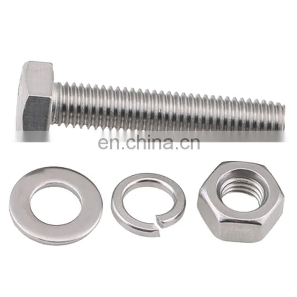 ISO4017 DIN933 Hexagon Bolt Stainless Steel A2-70 A4 -70 B8 B8M Hex Bolt photo-4