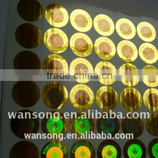 3D Hologram Label Roun Design Printint Logo 3d Hologram photo-4
