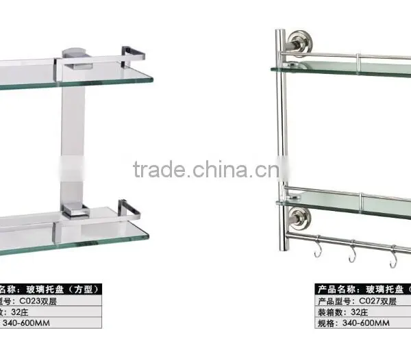 Wesda High Quality Tempered Wall Bathroom Glass Shelves C004 photo-6