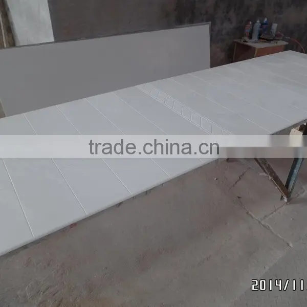 Classic Pattern Cultured Marble Shower Surround, Cast Marble Shower Panel photo-3