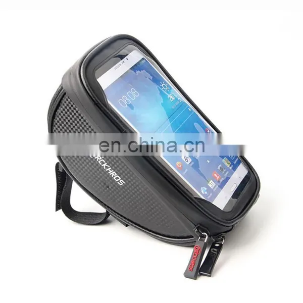 Waterproof Touch Screen Mobile Phone Handlebar Bag Mountain Bike Front Beam Cycling Bicycle Frame Phone Bag photo-4