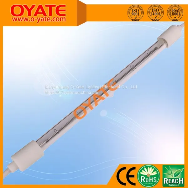 2000W Short Wave Infrared Heating Lamp for Industrial Heating White Reflector Infrared Halogen Single Tube Lamps