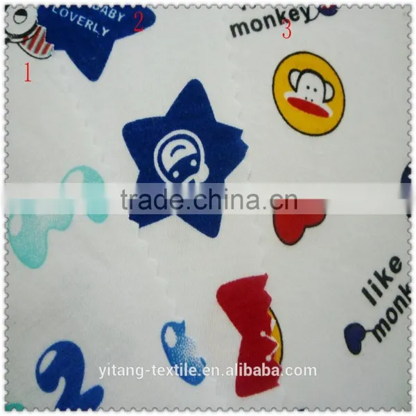 Whit Print Pattern Knit Fabric photo-4