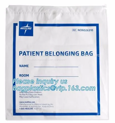 Biodegradable Drawstring Patient Belongings Bag,Manufacturer of Patient Belonging Bag With Rigid Handle OEM Available Online Manufacturer photo-2