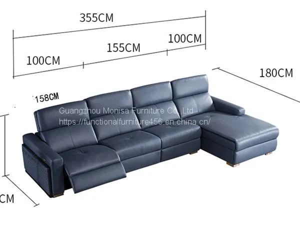Corner Sofa Combination Italian Simple Sofa Multifunctional Leather Art Living Room Space Electric Leather Sofa Cabin photo-5
