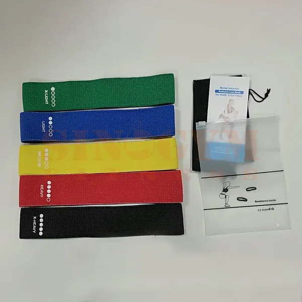 Squat Knitting Latex Resistance Loop Bands Set
