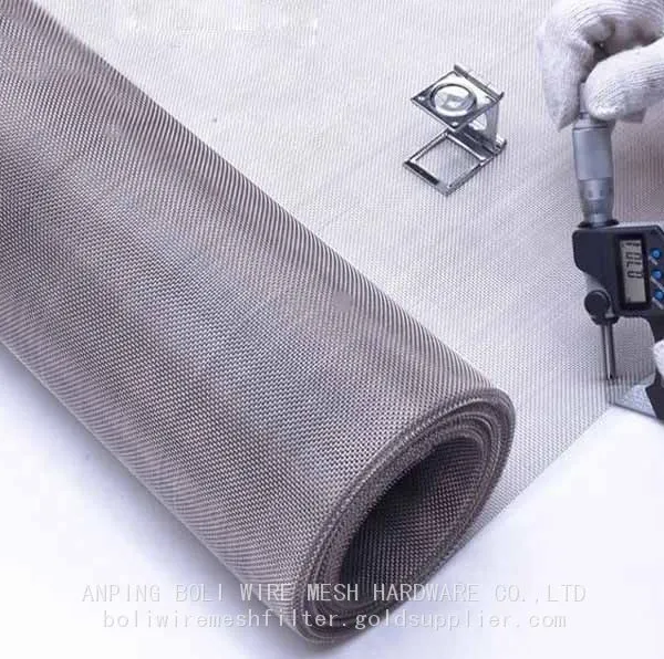 Tela de arame de aço inoxidável 304 316l para a fabricação de peneiras de filtro. Malha de arame inoxidável 304 solicitada. Malha de 500 mesh ultra fina. Malha 316L