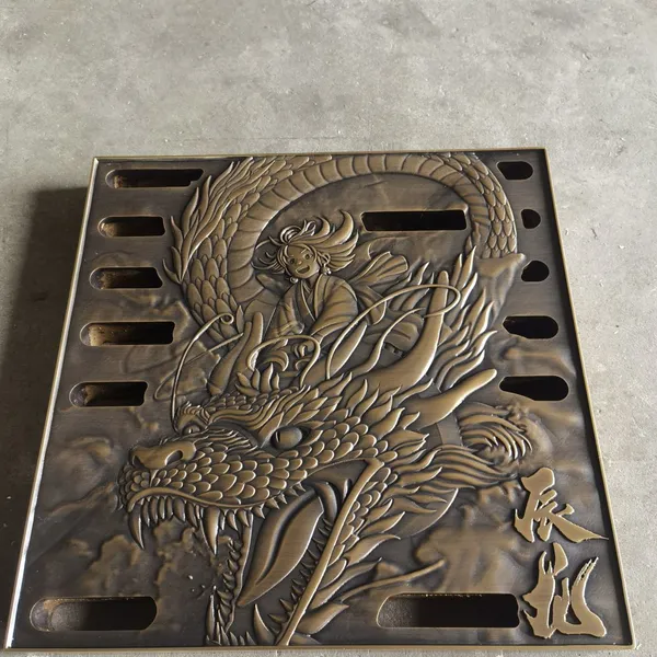 Spheroidal Graphite Cast Iron Art Well, Garden Park Cover Tree Board, Circular Artistic Sculpture, Factory Customization photo-1